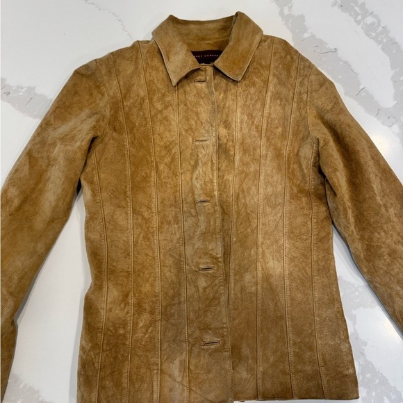 margaret godfrey Jackets & Blazers - Elegant Brown Margaret Godfrey Leather Women's Jacket